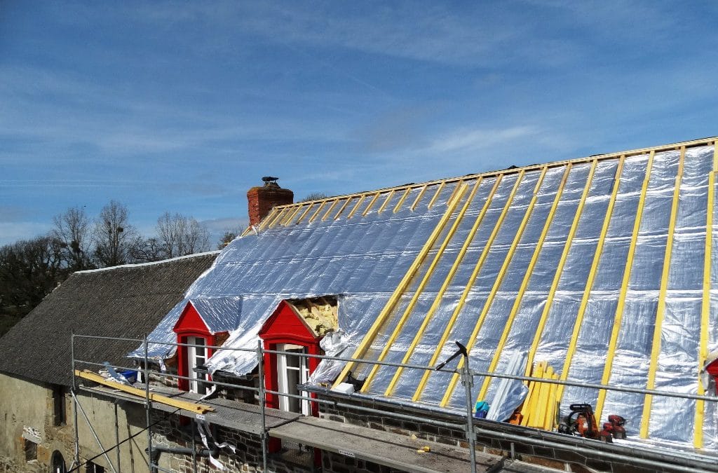 SKYTECH PRO XL: thermische Renovierung eines Dachs aus Naturschiefer